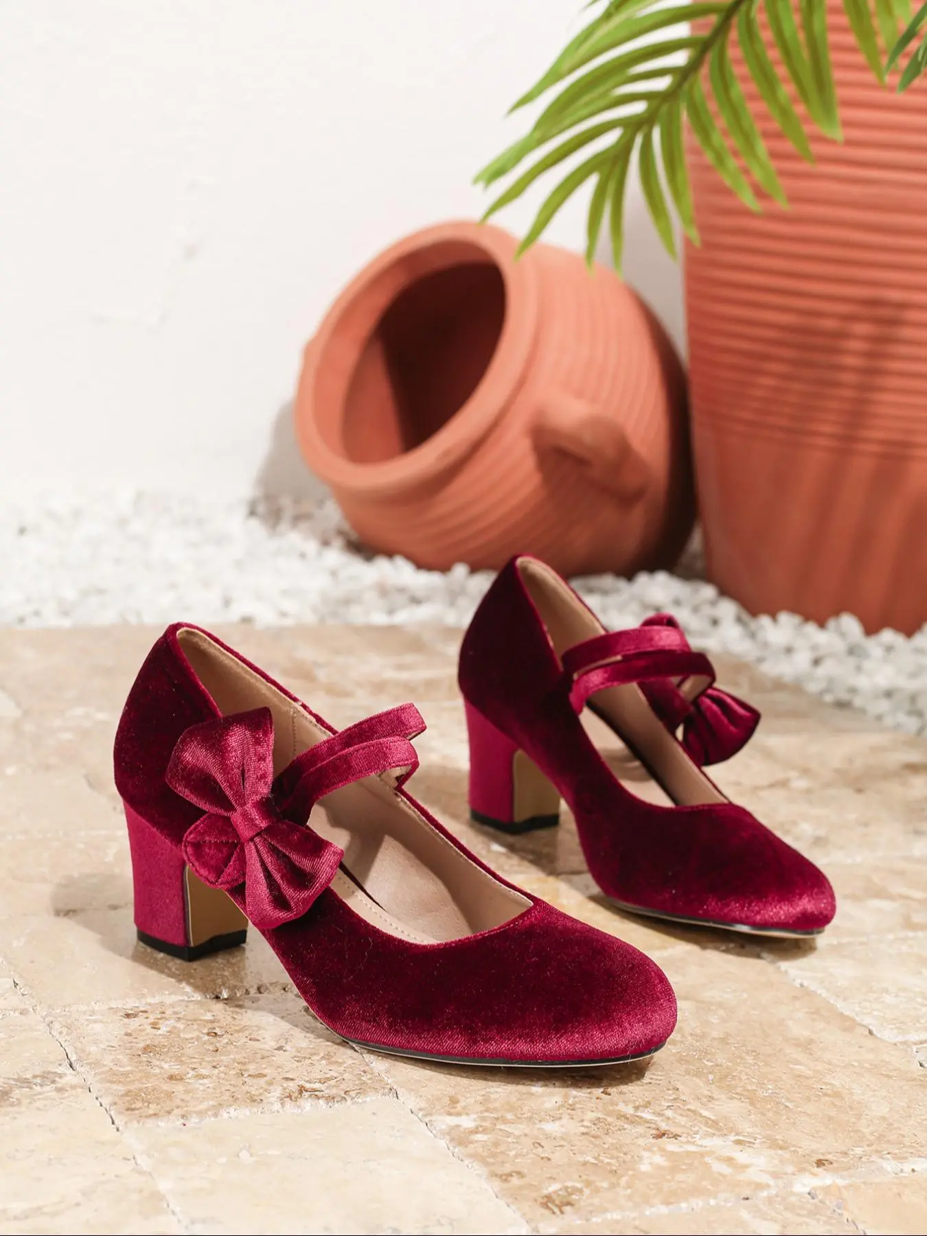 Women's Elegant Bowknot Design Mary Janes Pumps, Dressy Shoes, Fashionable Solid Color Round Toe Thin Heels for Party, Evening Footwear, Daily Clothing Decor for Women & Girls, Classy, High Heel