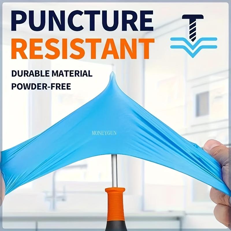 Nitrile Gloves 100pcs, Black/Blue/White/Pink Nitrile Disposable Gloves, Flexible and Snug Fit, Chemical Resistant, Latex-Free Formula, Designed for Maintenance Teams, Suitable for Household Cleaning, Tattooing, Spray Painting, Car Washing,Home Essentials