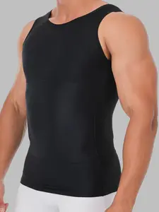 1 Count Men's Sport Basketball High Elastic Fit Tummy Control Shapewear Tank Top, Comfortable Breathable Chest Abdomen Compression Basic Shaping Tops, Fashion Simplicity Style Body Shaper Vest, Suitable for All Seasons Wear & Travel & Fitness