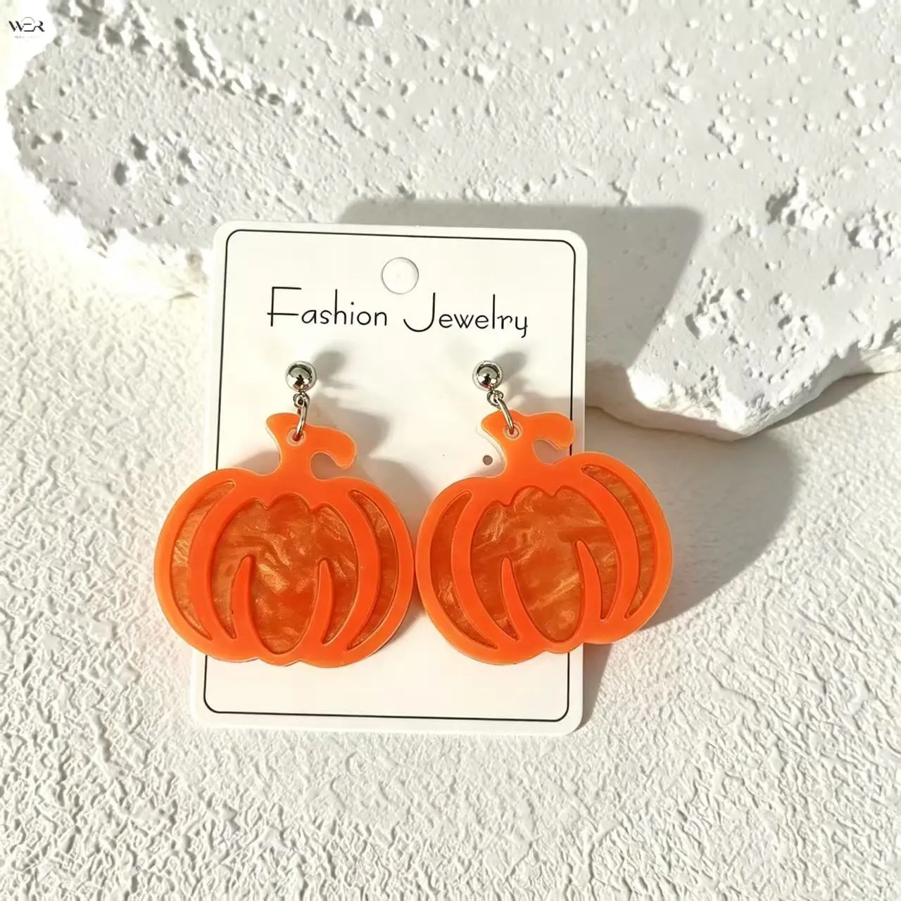 Fall Pumpkin Dangle Earrings for Women, Glitter Acrylic Leopard Bow Pumpkin Drop Earrings, Thanksgiving Halloween Autumn Holiday Costume Jewelry Gift