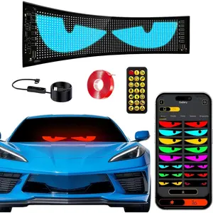 Programmable LED Sign for  -14''x4'' Flexible USB 5V Digital Sign [Upgraded 20x64 LED beads], APP Control Scrolling LED Display with Pre-made Animations, DIY Graffiti for Store  Bar, Valentine's Day  for  Lovers