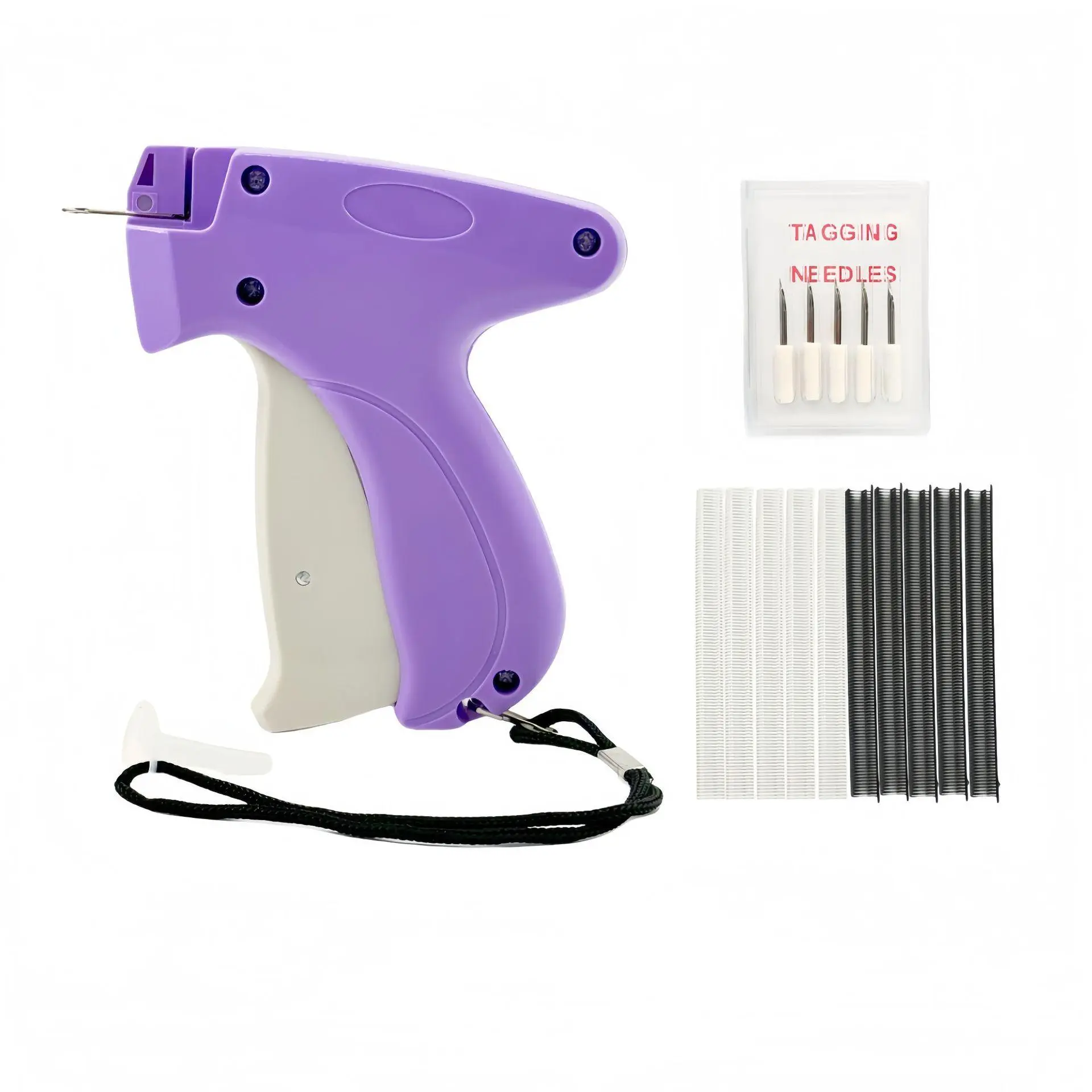 Portable Fine Stitching Gun Set with 6 Needles and 1000 Fasteners, Quick Fabric Fixing Tool for DIY Enthusiasts, Sewing Supplies