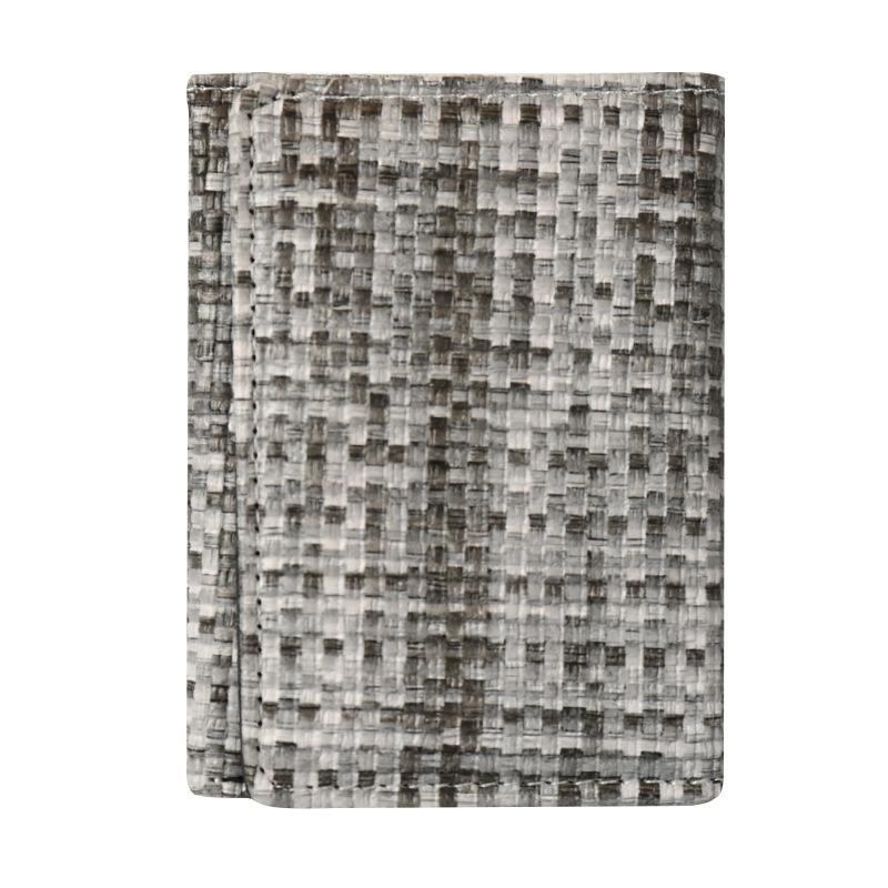 Woven Pattern Multi-Functional Card Holder PU Leather Wallet with Multiple Slots for Men & Women Creative ID Case for Credit Cards & Driver's License Everyday Essential