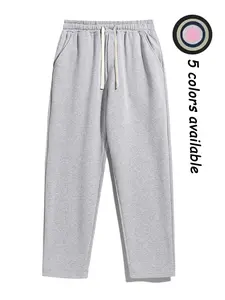 Men's Solid Color Fleece-Lined Casual Pants: Basic style, comfortable and easy to match, suitable for daily wear, street casual occasions and outdoor activities. Men's Fleece Athletic Jogger Pants Men's Lower-Body Long Pants Uncuffed Joggers  for men。