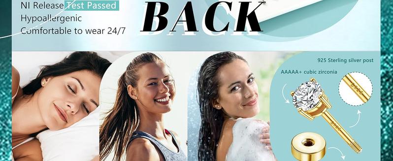 YADOCA Hypoallergenic Flat Back Earrings for Women - Silver Earrings for Sensitive Ears - Cartilage Earring Helix Conch Tragus Piercing Flatback Cubic Zirconia Earring Set Studs Men 2/3/4/5mm YADOCA Hypoallergenic Flat Back Earrings for Women - Silver Earrings for Sensitive Ears - Cartilage Earring Helix Conch Tragus Piercing Flatback Cubic Zirconia Earring Set Studs Men 2/3/4/5mm