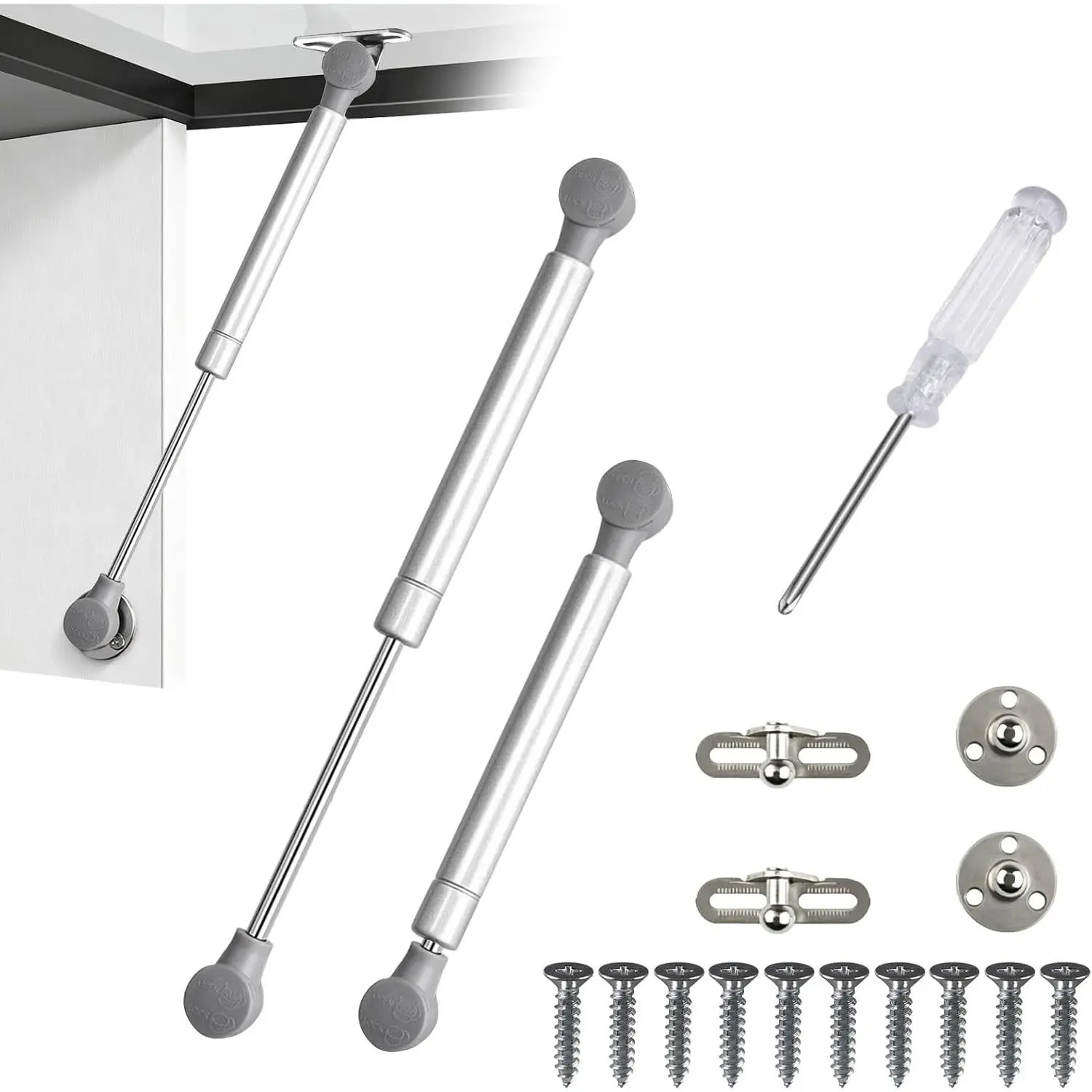 Soft Close Hinges 200N Heavy Duty Locking Hinge for Wooden Box Chest 2 Pack Slow Close Hinges for Toy Boxes Cabinet 0-110° Adjustable Tension Soft Close Door Hinges with Screwdriver