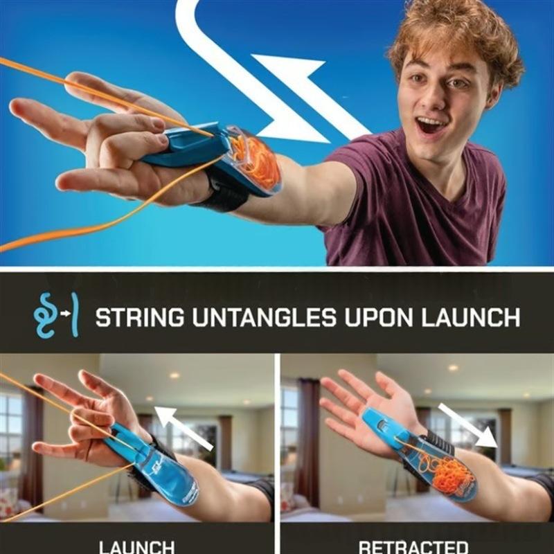 Viral TikTok String Launching Webshooter - World's First Heroic Launcher Toy, Safe Soft String for Indoor/Outdoor Play & Cosplay, Perfect Gift for Superhero Fans, Must-Have Party Favor to Create Memorable Moments!