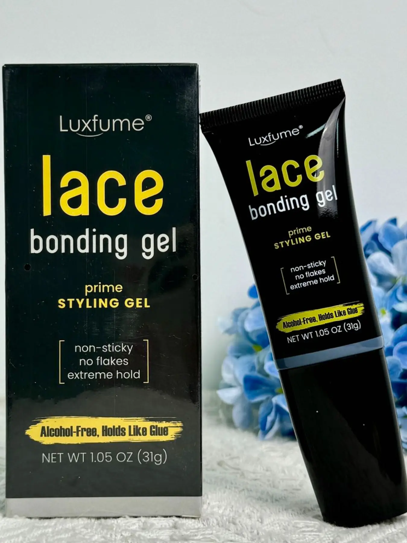 Lace Bonding Gel, Matte Finish, Extreme Hold, Alcohol-Free, Long-Lasting, Sweat-Resistant, Hairpiece Installation, Wigs and Hair Extensions