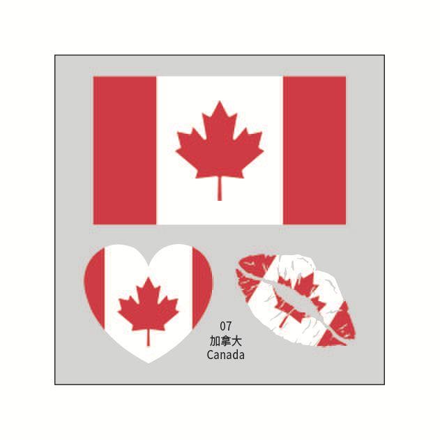 A small gift is included with your order2026 New Design USA, Canada, and Mexico World Cup Flag Temporary Tattoos, Football Match and Sports Event Water Transfer Face Stickers
