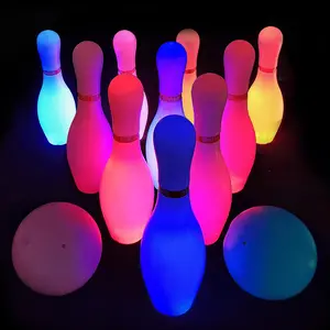 Kids Light up Bowling Ball Toys Set,Bowling Pins Toy Game with 10 Pins & 2 Balls Fun Sports Games for Grandkids Kids Toddler Indoor & Outdoor Boys Girls Children 3 4 5 6 Yearsfidget toys
