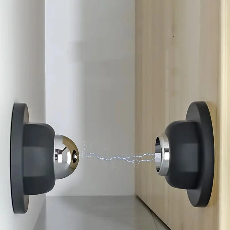 1pc Quick-Install Magnetic Silicone Door Stopper - Silent, Quiet & Collision-Proof for Home/Office Hardware