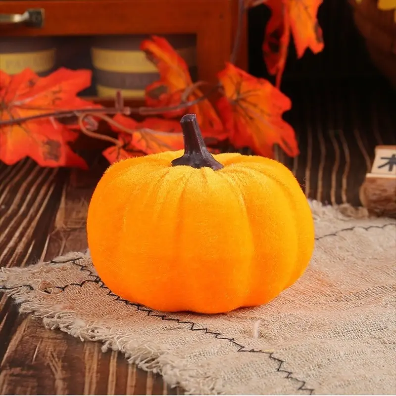 Thanksgiving Pumpkin Set, Halloween Decoration, Colorful Fabric Pumpkins, Five Pieces, Festive Ornaments, Model Ss168
