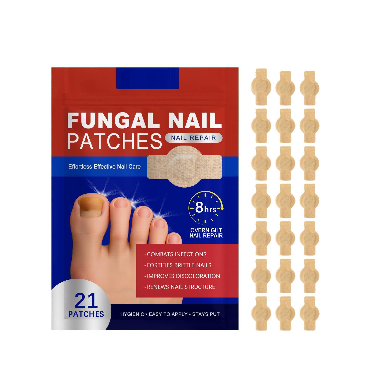 Fungal Nail Patches, 21pcs/box Nail Health Care Patches, Effective Solution for Fungal Nails & Nail Problems, Daily Nail Care Kit