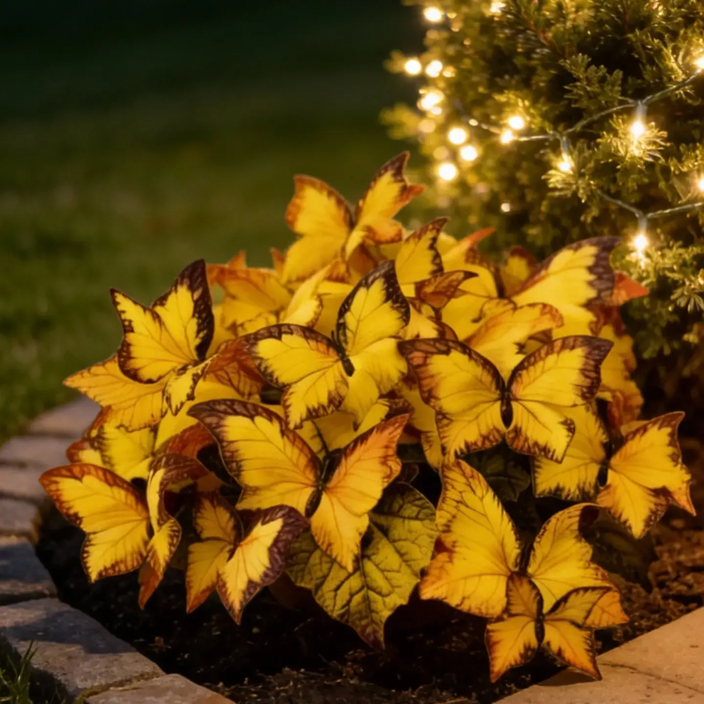 800pcs Bulk Pack Wingshape Butterfly Leaf Hosta Seeds - Unique Butterfly Wing-Resembling, Shade-Loving Perennial for Garden Borders & Landscaping Decor
