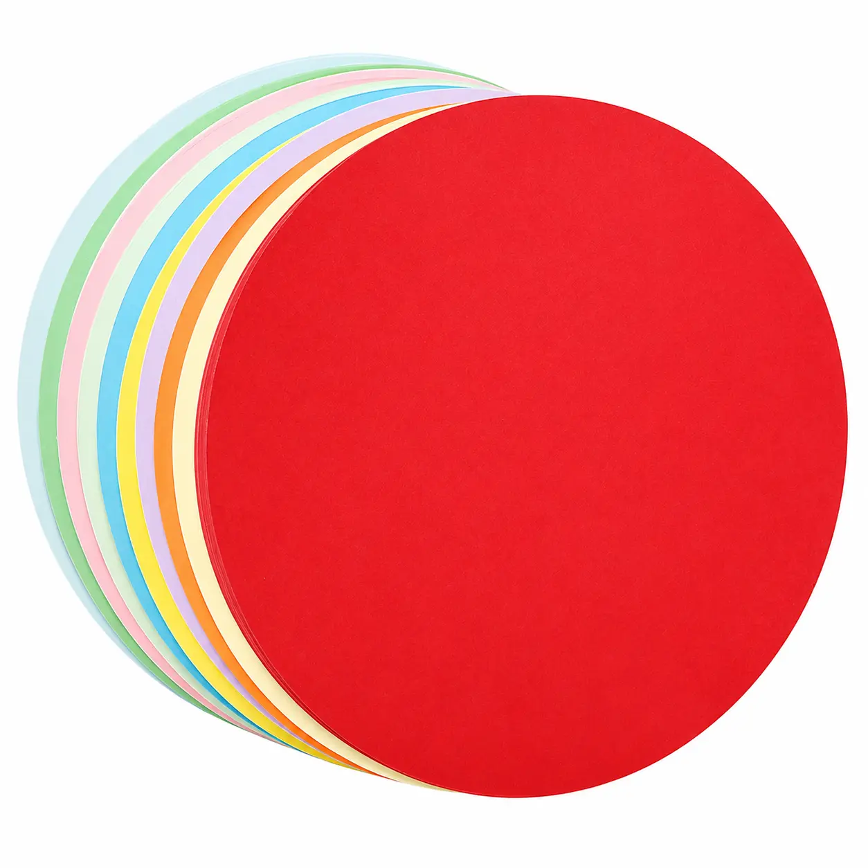 Premium 230g Thick Round Cardboard Sheets for Arts and Crafts – Eco-Friendly, Smooth-Surface DIY Craft Material Ideal for Kindergarten Painting, Drawing, and Creative Projects – Available in Vibrant Red and Deep Green