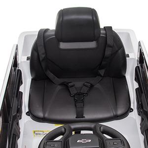 GARVEE 12V Ride On Car - Licensed Chevrolet Silverado GMC Electric Truck with Remote Control, MP3/Bluetooth, Spring Suspension, LED Lights, Battery Powered, Perfect for Toddlers, Red