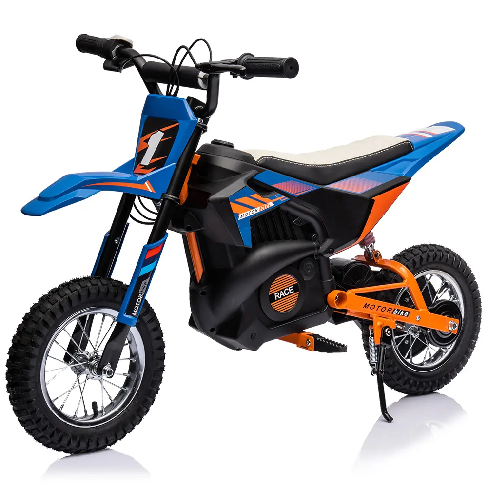 24V Electric Dirt Bike for Kids 8-12 Years, 250W Motor Off-Road Motorcycle with 13.6MPH Speed, Air-Filled Tires & Suspension, 139LB Capacity