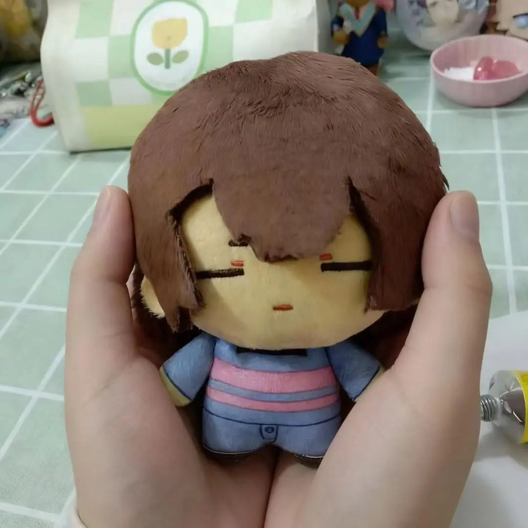 10cm Undertale Frisk Plushie Dolls Pendant Birthday Cute Soft Anime ‌‌Frisk  Stuffed Toys Backpack Holiday Present Gift