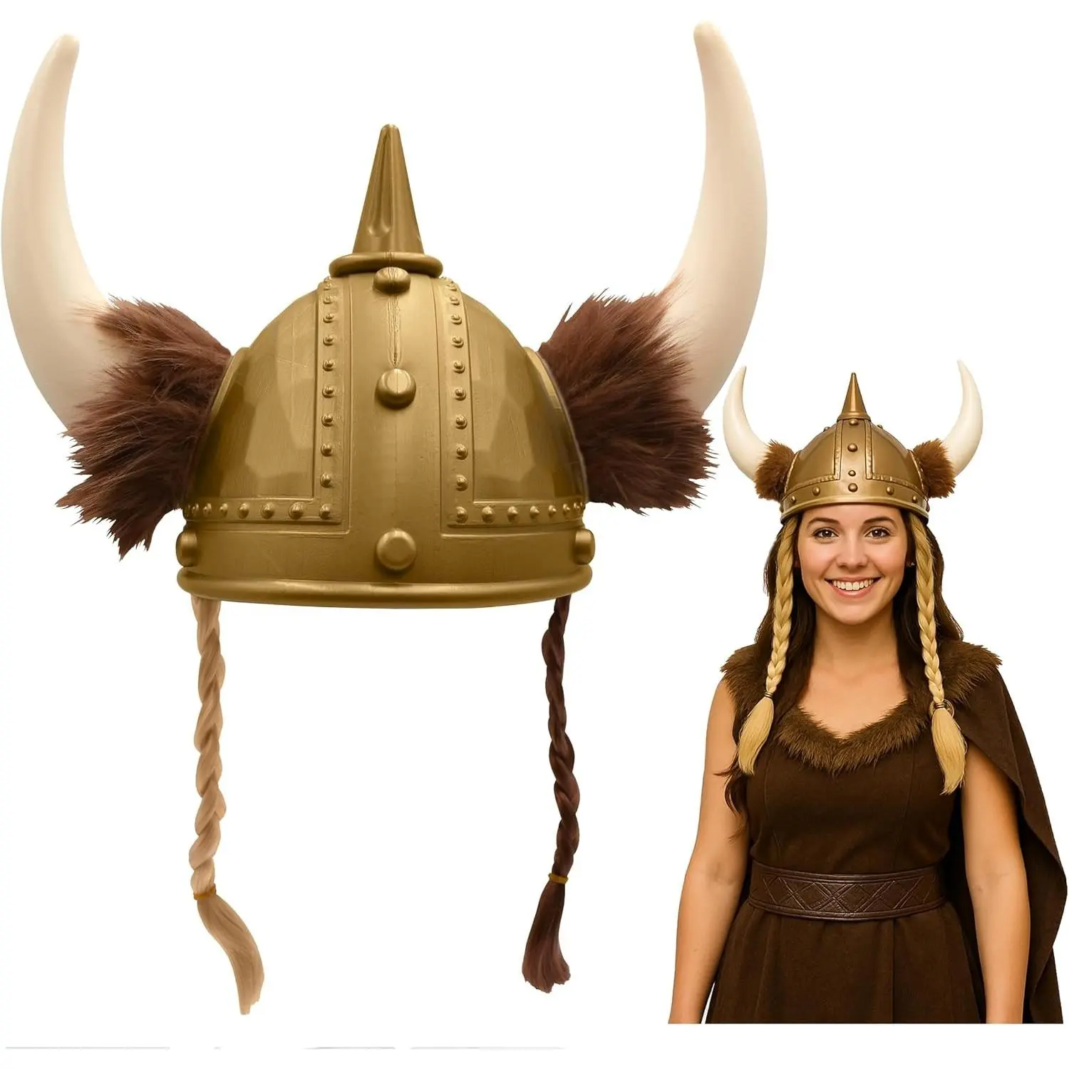 Viking Helmet, Viking Hat, Medieval Helmet, Barbarian Costume AccessoriesGift