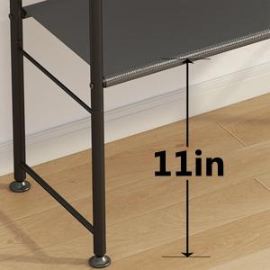 SUOERNUO 2-Tier Shoe Rack Sturdy Metal Storage Organizer for Closet Entryway Black Modern Adjustable Feet Easy Assembly 15-20 Pairs Capacity Footwear Organization Footwear Organization