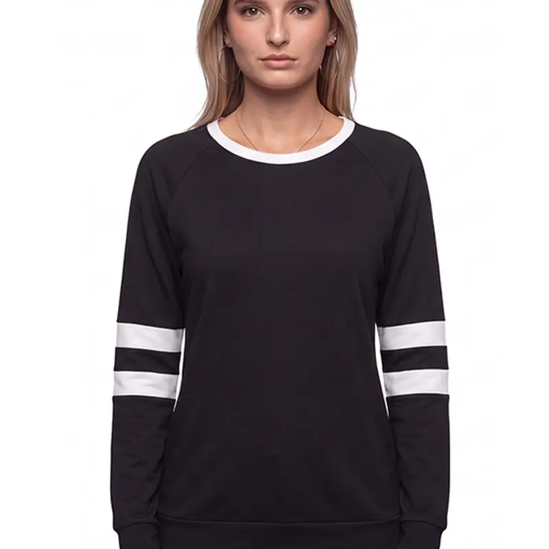 Women's Casual Top with Raglan Sleeves and Crew Neck for Daily Wear and Casual Outings in Spring, Fall, and Winter