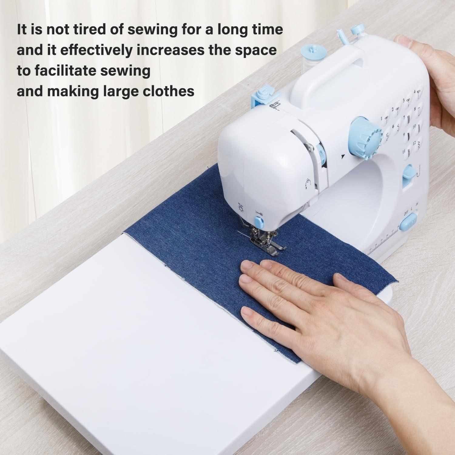 Desktop Sewing Machine Mini Portable Overlock Sew Thick Fabrics Attach Buttons Electric Automatic