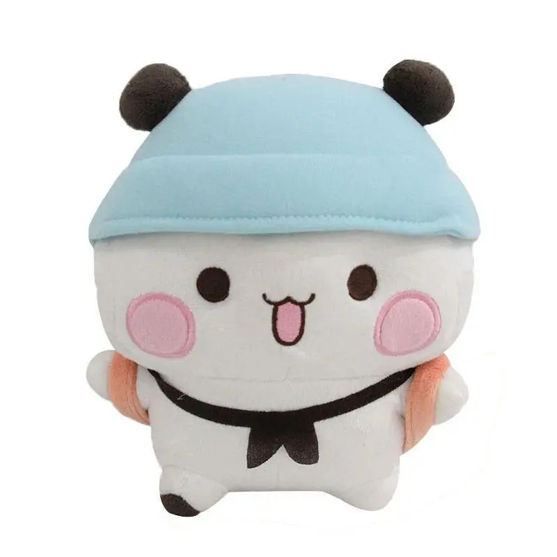 Anime Cartoon Panda Expression Bag Doll, 3D Animation Peripheral Pillow, Kawaii Plush Toy, Birthday Gift for Girls, 20cm
