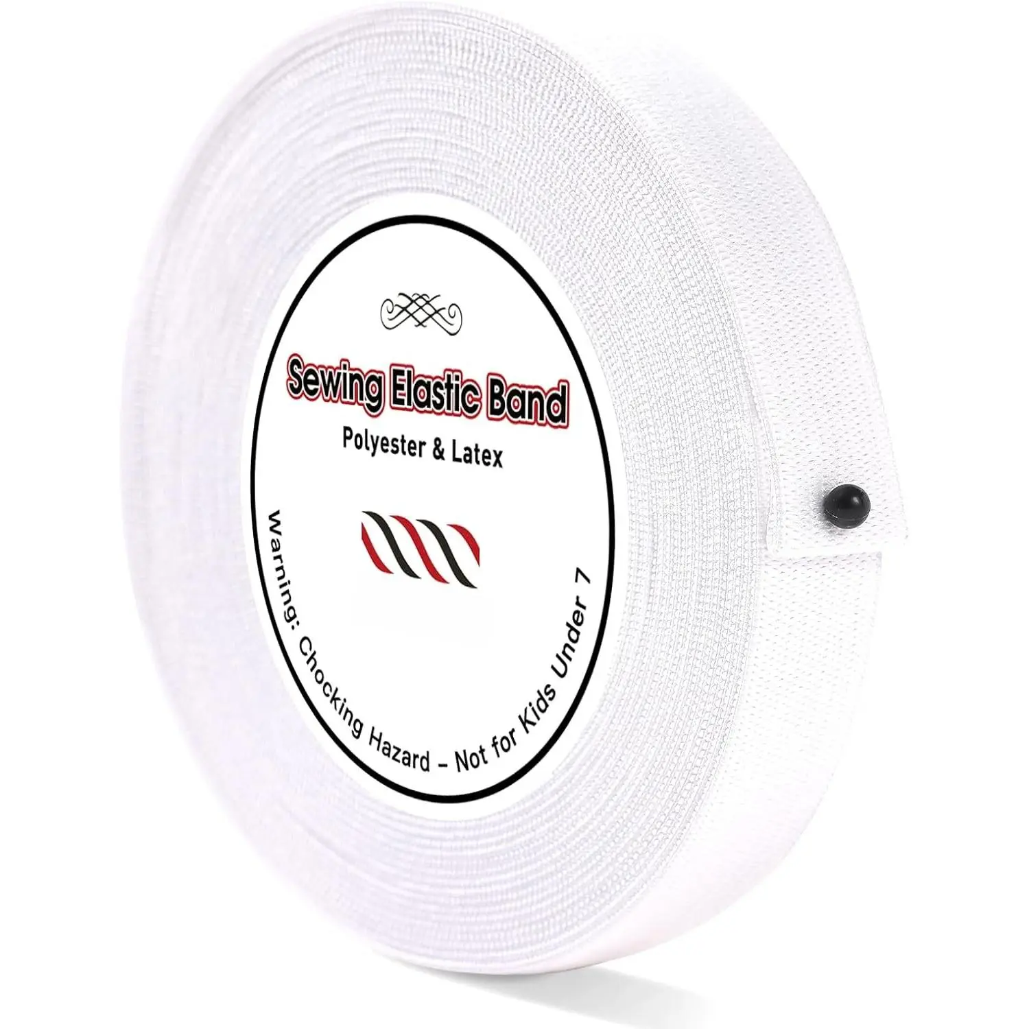 Elastic Band for Sewing, 0.6 Inch 13 Yards, White | Knit Elastic Bands for Sewing Waistband Clothes and Pants , High Elasticity