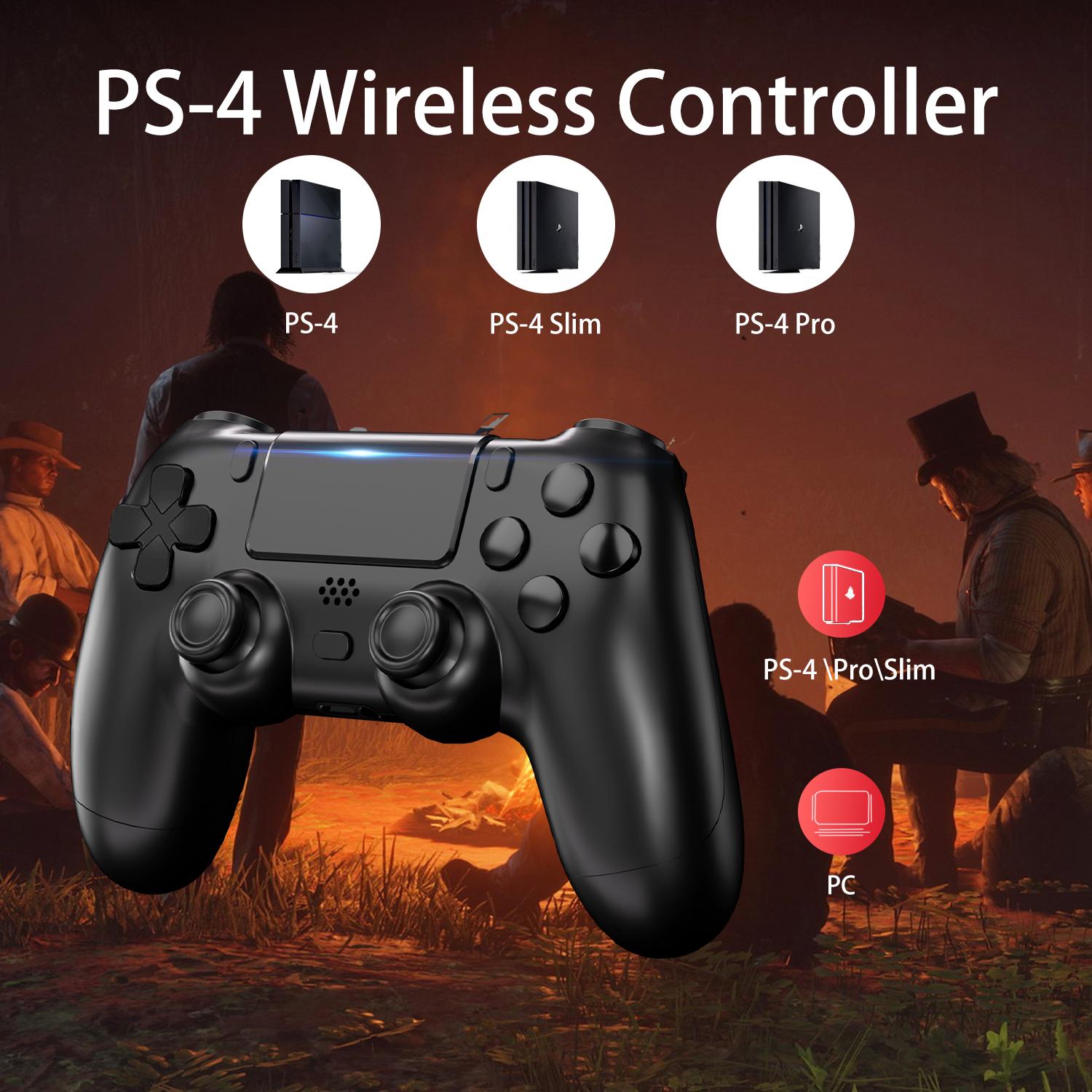 YUYIU Controller for PS4 Wireless Game Controller, Six-AxisHigh.Performance Dual Vibration, with USB ChargingCable, Compatible with Slim/Pro/Pc GamingAccessories