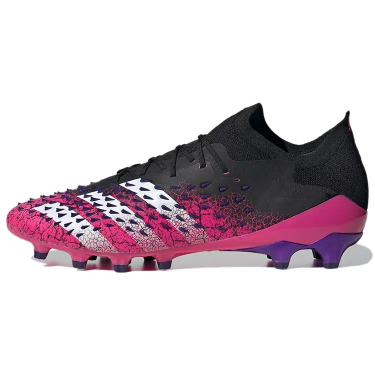 adidas Predator Freak .1 Round Toe Lace-Up AG (Rubber Short Studs) Slip-Resistant Durable Soccer Shoes FZ3751