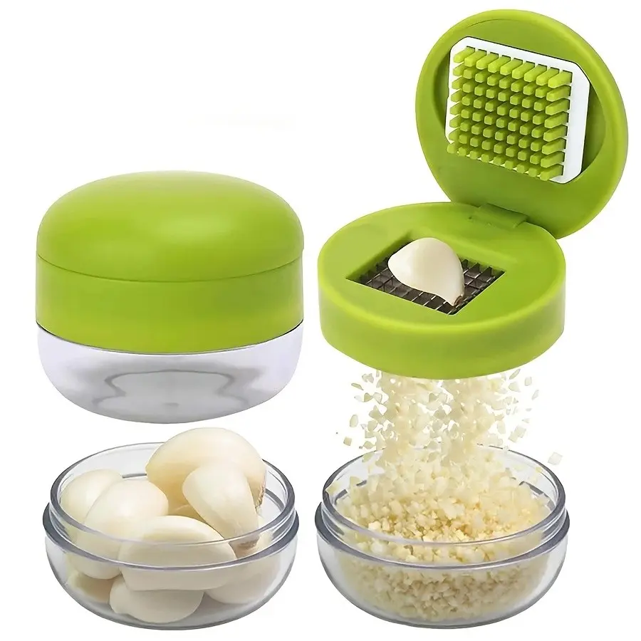 1pc Small Manual Garlic Press, Handheld Garlic Crusher, Home Use Garlic Mincer, Compact Garlic Squeezer, Easy-To-Use Garlic Tool