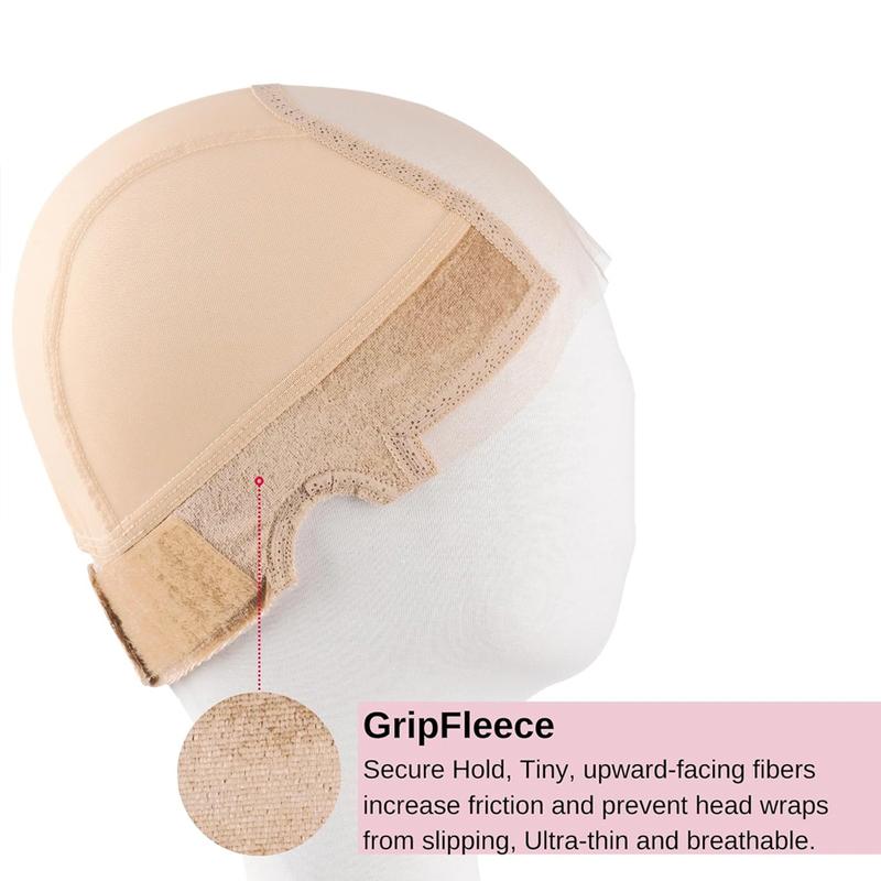 Lace Wig Grip Cap for Women, Transparent Lace Wig Caps, Non Slip Wig Gripper for Keeping Wigs in Place, Adjustable Wig Cap with Grip Headband