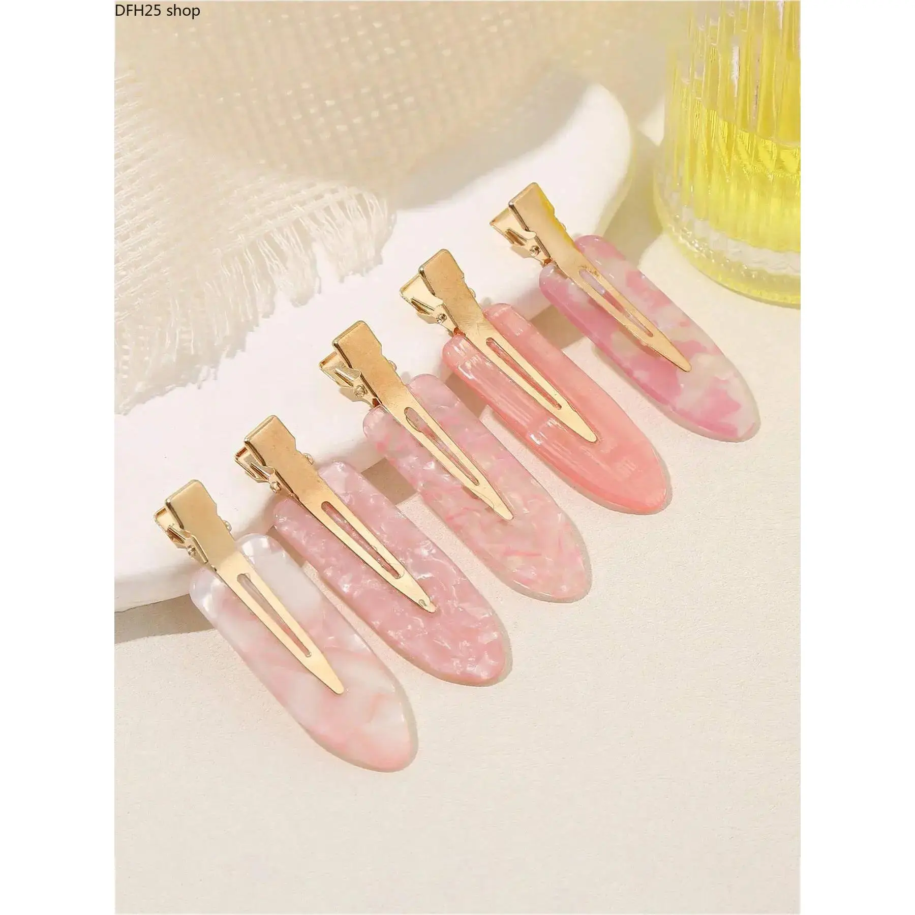 Seamless Flat Hair Clip Set for Women, Bangs Styling Hair Accessory for Makeup and Daily Use, Comfortable Non Marking Design Flat Claw Clips Cute Hair Clips