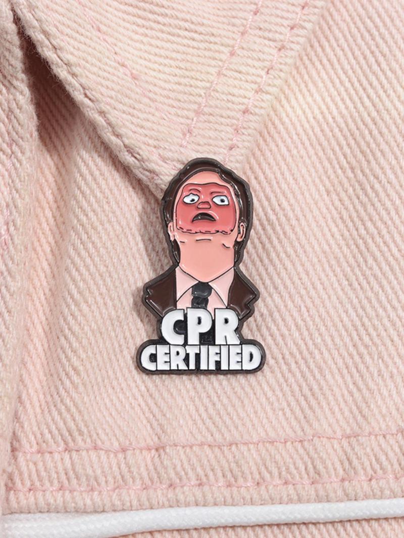 Cartoon Letter Pattern Brooch, Anime Character Design Brooch, Fashion Accessories for Men & Women, for Daily Clothing Decor, Flower Brooch Pin