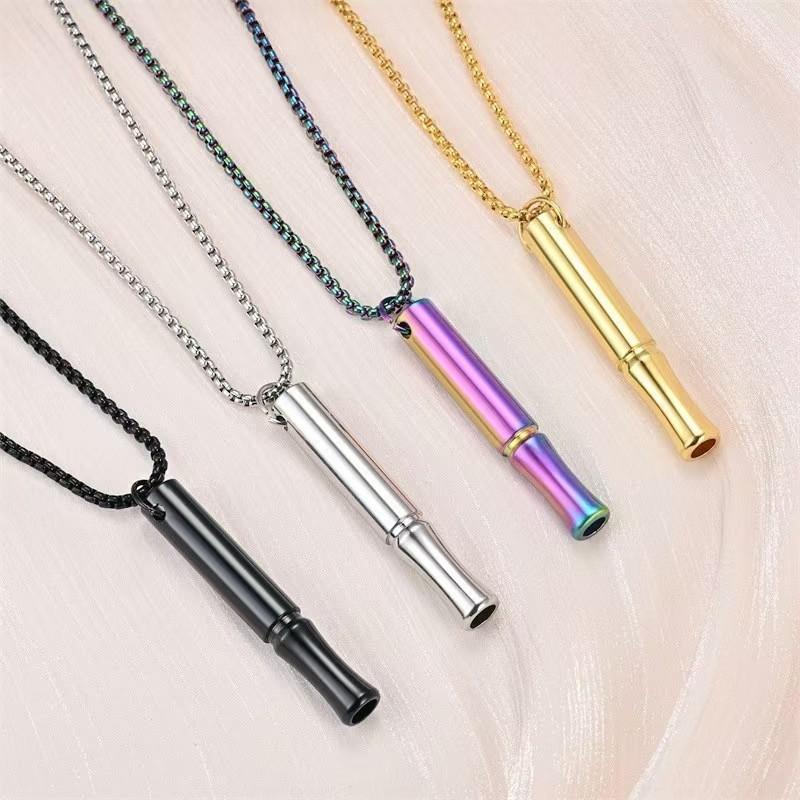 Breathing Necklace for Anxiety Relief Quit Smoking Tools Breathe Easy Necklace Stop Smoking Aids Breathlace Necklace Fum Vaporless Inhaler Breathless Anxiety Necklace for Women/Men