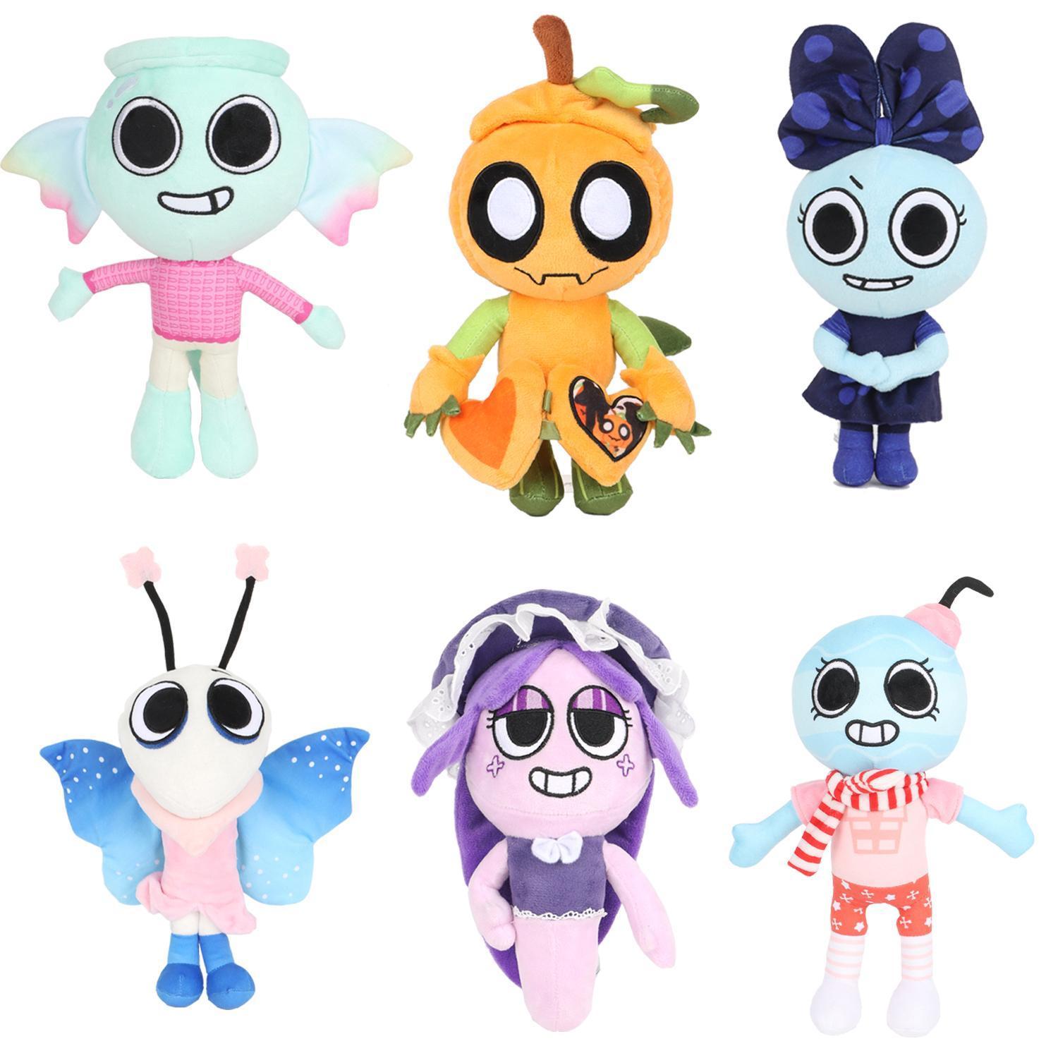 Dandy's World Gourdy Plush Toy Cute Pumpkin Stuffed Doll Home Room Decor Holiday Xmas Gift for Kids Fans