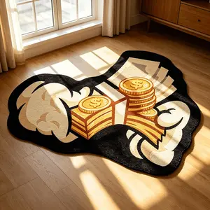 Creative Hand-Grab Money Rug, Soft Comfortable Carpet for Living Room, Bedroom, Gaming Room, Sofa, Lounge, Closet