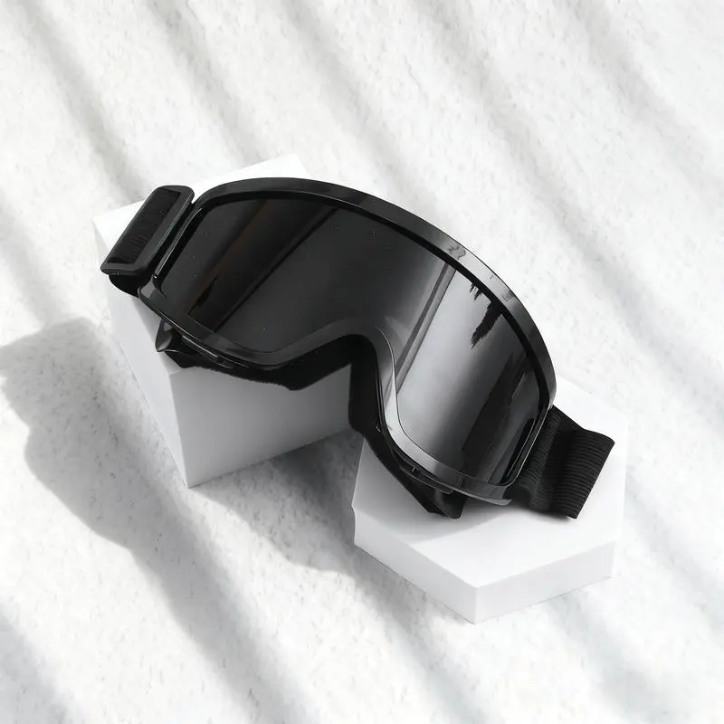 Retro Motorcycle Goggles, TPU Frame, Nylon Strap, Anti-Fog UV400 Protection Lenses for Men and Women, Motorcycle Protective Gear