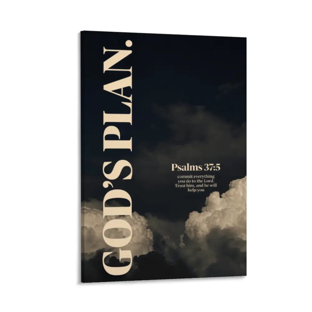 Spiritual God's Plan Poster |   Christian Faith Bible Verse Wall Art |   Jeremiah 29:11 Inspirational Print |   Minimal Room Decor Gift
