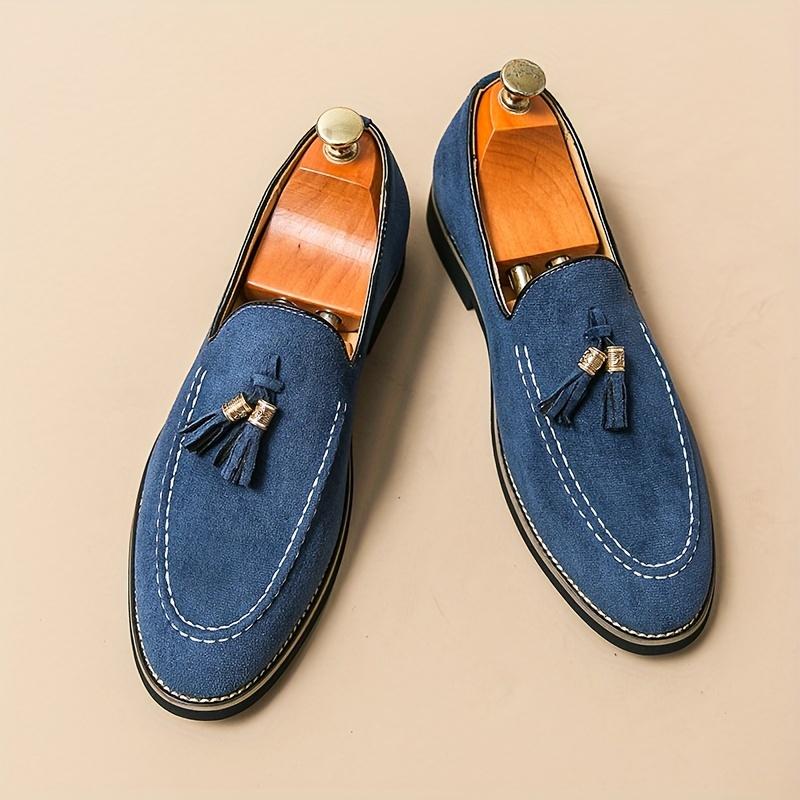 Men's Casual Tassel Loafers, Breathable Lightweight Slip On Shoes With For Business Office, Spring Summer And Autumn