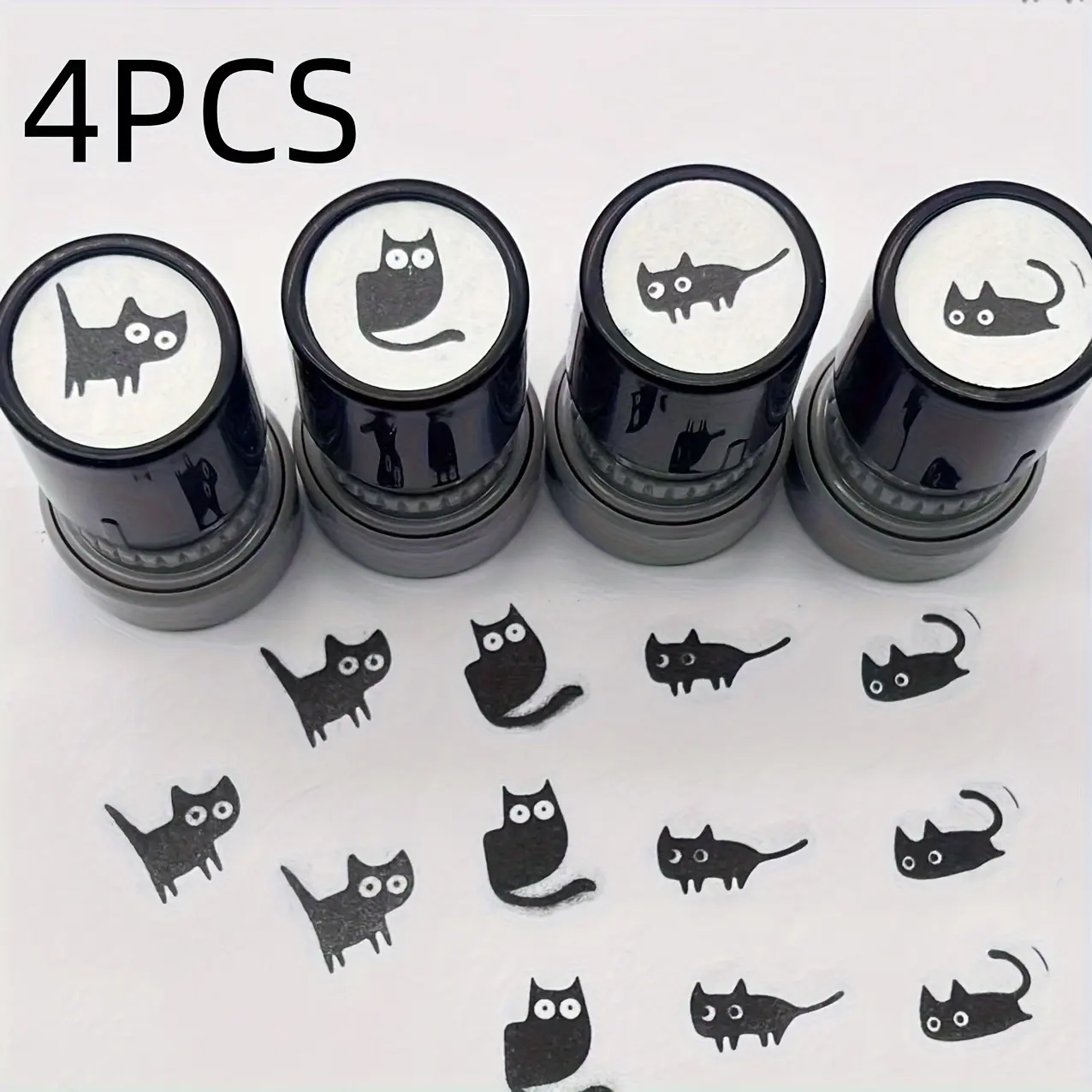 Fun Cartoon Cat Pattern Seal, Cute Animal Design Stamp, Perfect for Scrapbooking & DIY Crafts, Unique Gift Idea for Kids & Adults