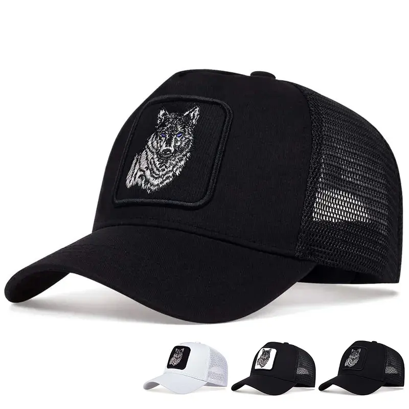 UV Protection Breathable Mesh Animal Baseball Cap, Adjustable Sweat-Wicking Summer Sun Hat for Men Women Long Time Outdoor Wear