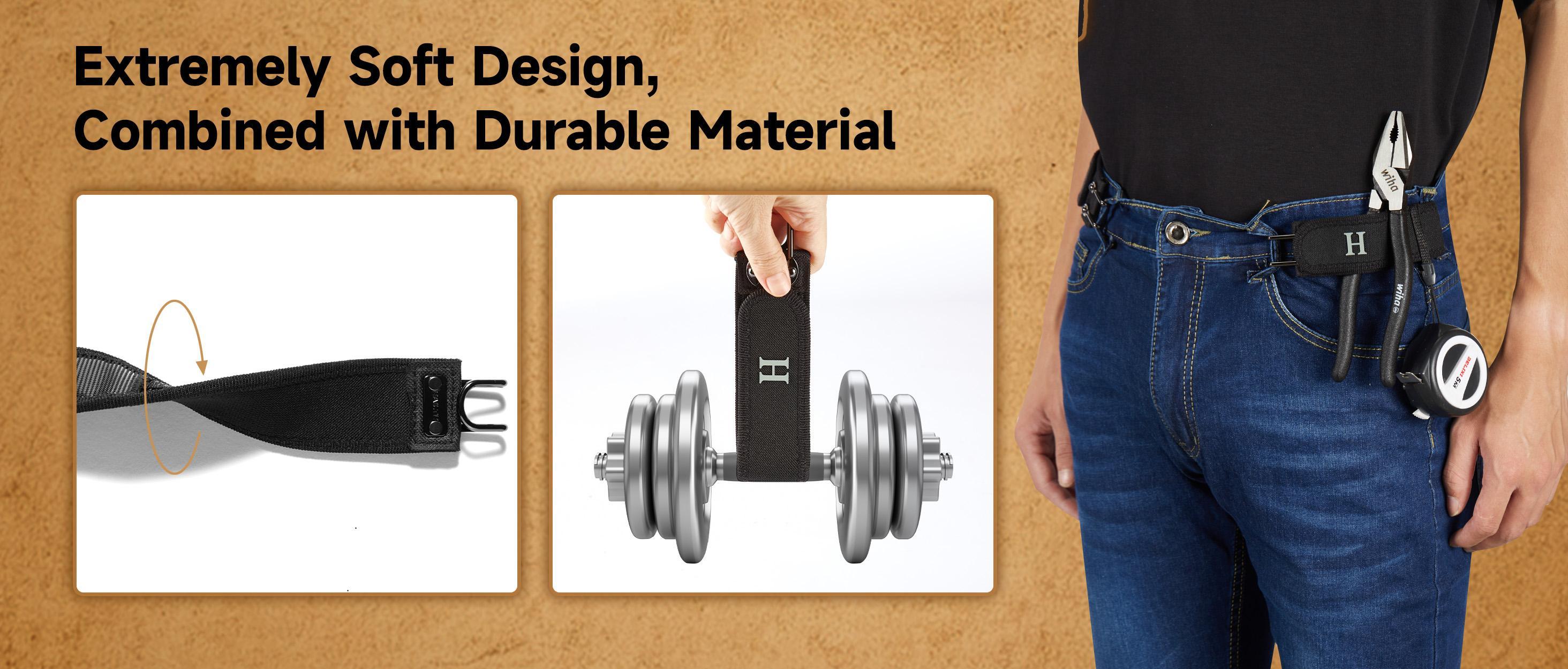 HAILTH Tactical Metal Hook Elastic Belt (Unisex) - Patented No - Buckle Invisible Design | Soft Adjustable Side TikTokShopBlackFriday