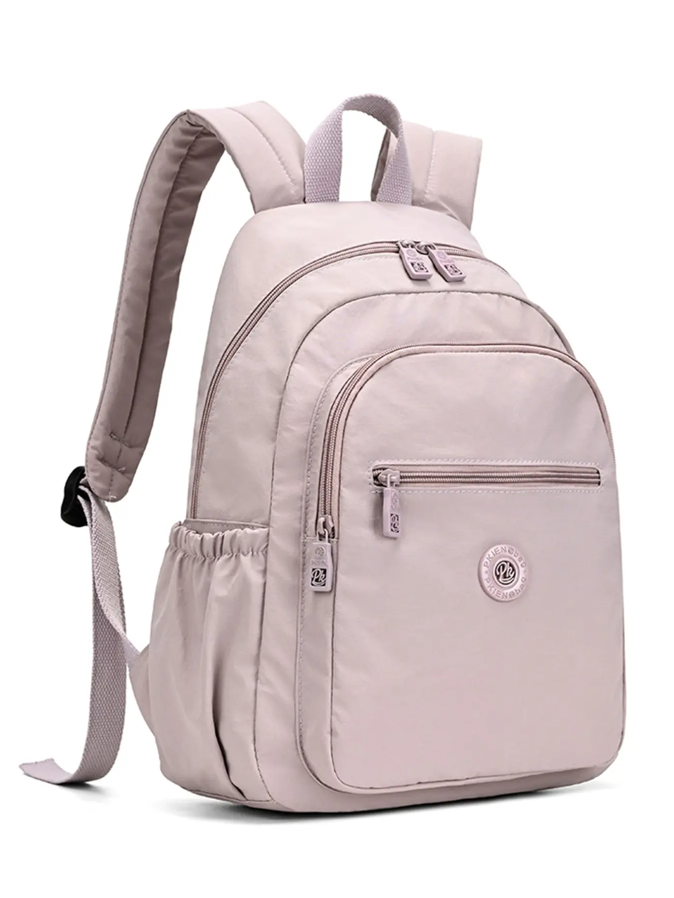 High-Quality Light Waterproof Nylon Backpack, Lightweight Mini Shoulder Bag, Multiple Pockets, Water Bottle Holder, Women's Travel Bag
