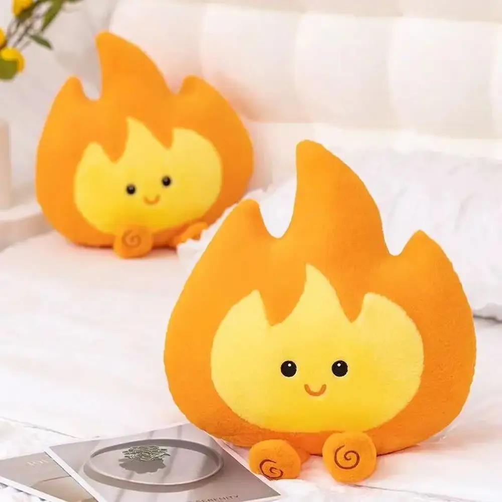 22/46cm Cute Simulation Flame Plush Toy Soft Filled Stuffed Pillow Fun Cartoon Doll Gift for Friends