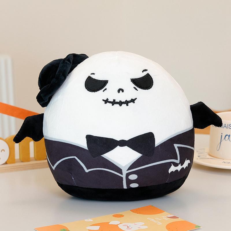 20cm Halloween Pumpkin Plush Pillow Dolls Horror Wizard Hat Cushaw Shaped Cushion Toys Birthday Christmas Gifts