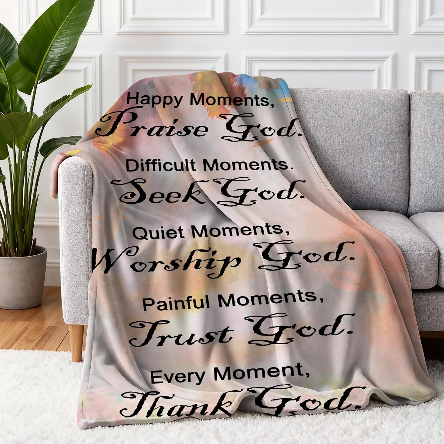 Bible Gifts Blanket bible Lovers Christian Gifts for Women Faith, Inspirational/Religious/Spiritual Gifts for Adults, Soft Throw Blankets for Women/Men, Personalized Blankets for Adults 40"x 50"