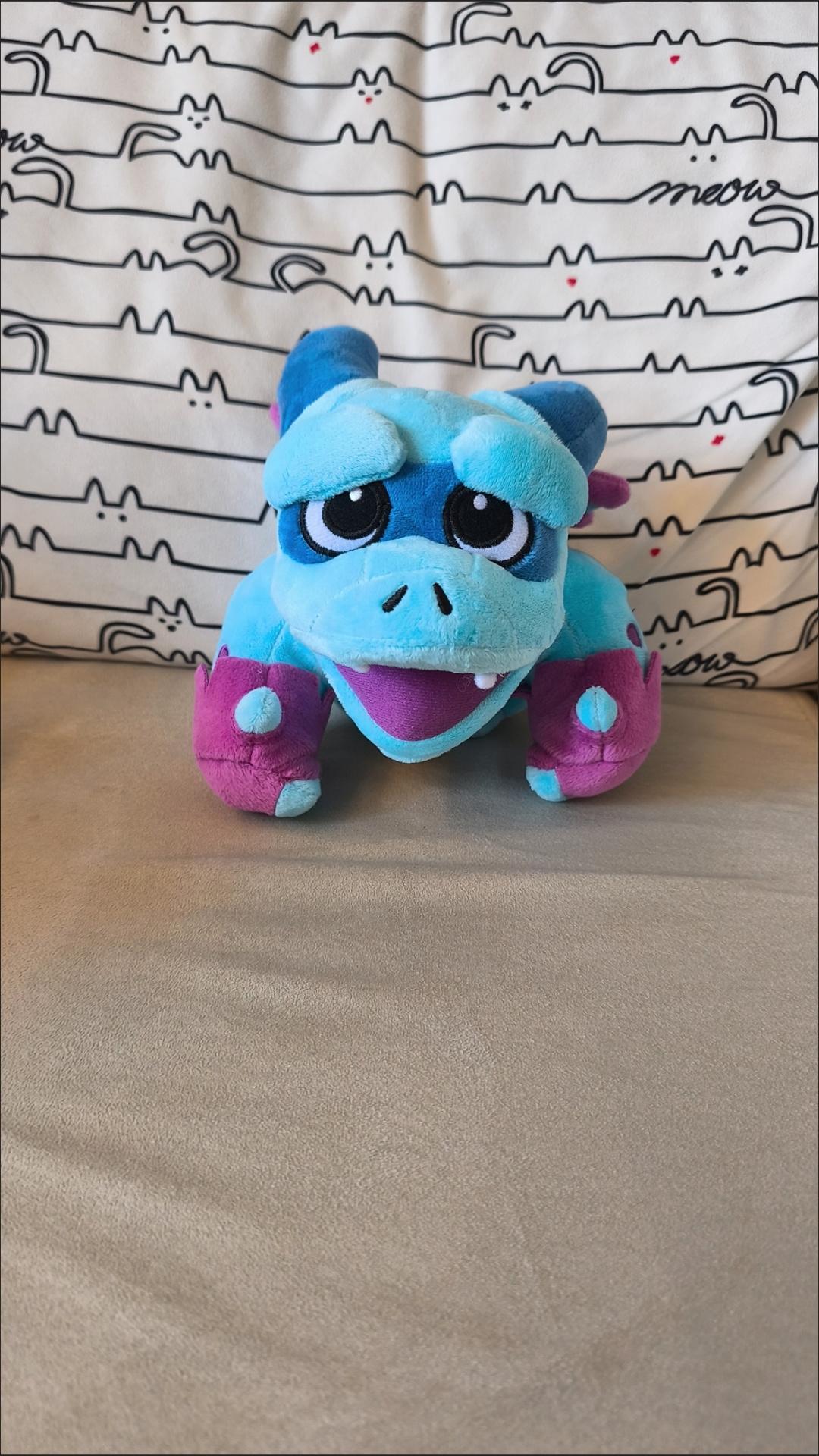 35cm Clashed Royale Plush Toy Log Rolling Wood Soft Stuffed Baby Dragon War Revenge Cartoon Character Dolls Birthday Xmas Gift