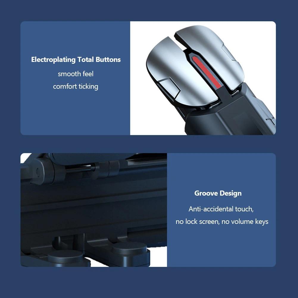 G21 1 Pair 6 Finger Game Controller for PUBG Game Mobile Gamepad Trigger Joystick Shooter Fire Button Controller for PUBG Mobile G21 1 Pair 6 Finger Game Controller for PUBG Game Mobile Gamepad Trigger Joystick Shooter Fire Button Controller for PUBG Mobile