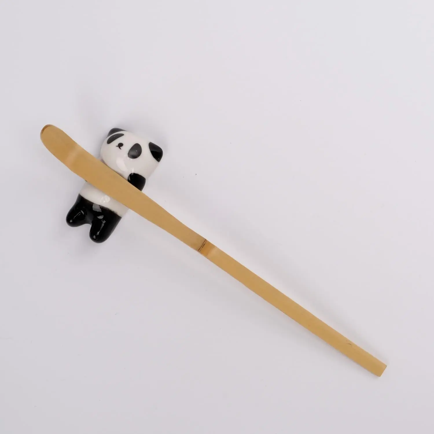 Joyscale Japanese Chashaku, Includes 1 * Matcha Scoops and 1 * Tea spoon holder, Matcha Spoon (Scoop), Brown Traditional Tea Bamboo Scoop for Matcha Tea and Coffee